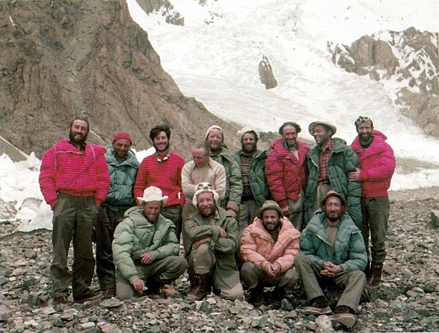 Equipo en la primera ascension al K2, 1954